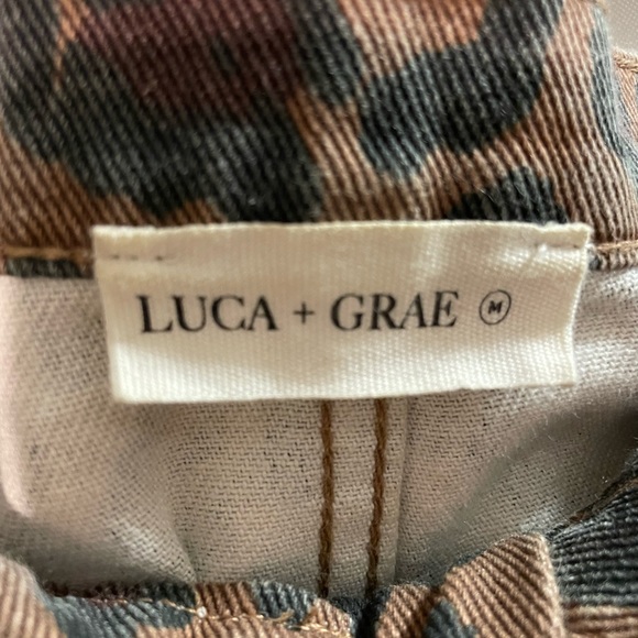 Cheetah Print Denim Skirt - Picture 3 of 4